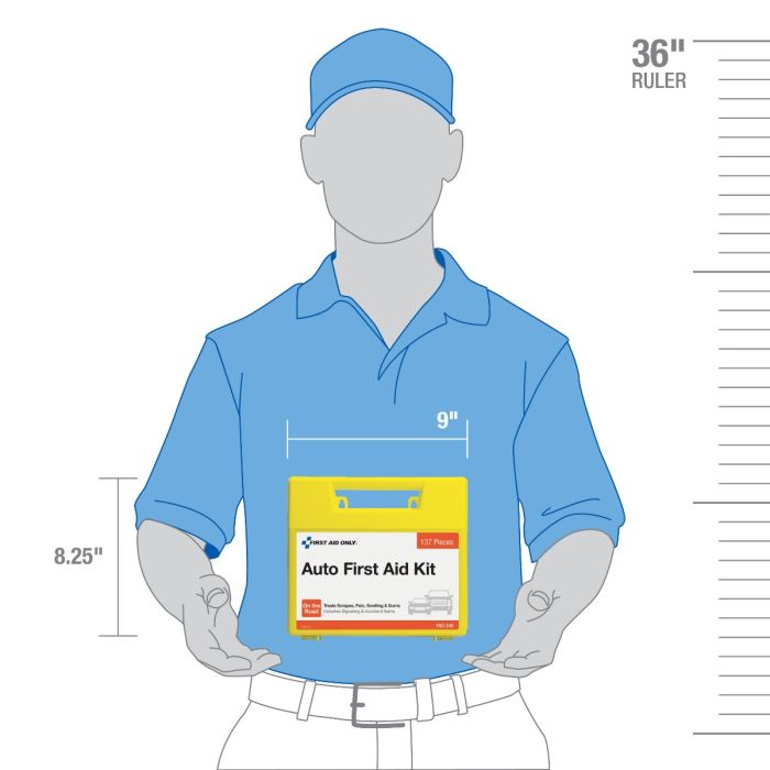 First Aid Only Vehicle 137 Piece First Aid Kit Case of 12 FAO-340 First Aid Only Vehicle 137 Piece First Aid Kit Case of 12 FAO-340